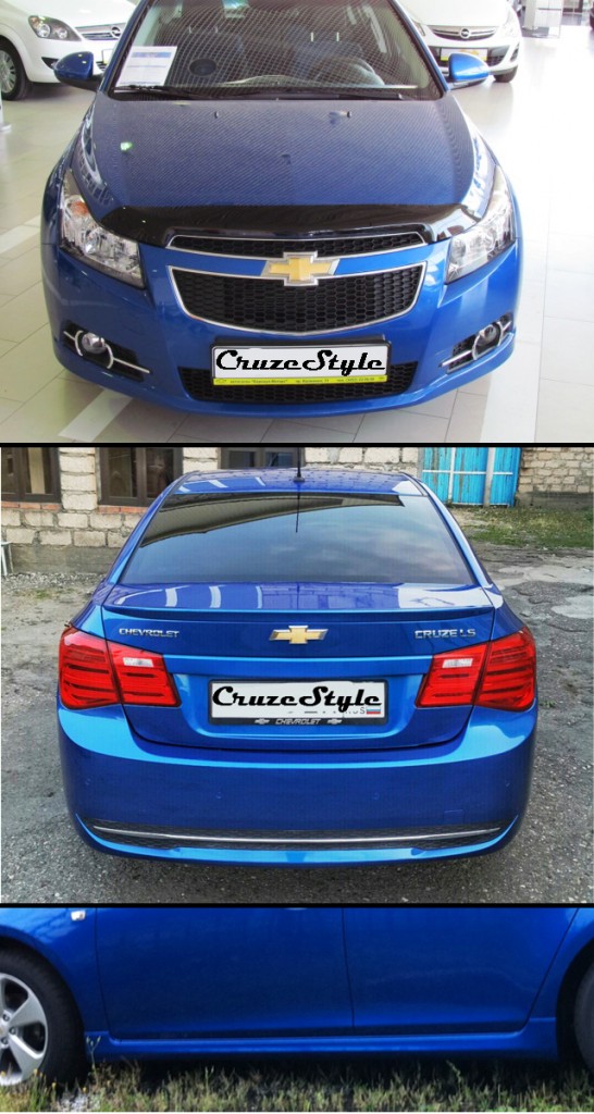 Юбилейный обвес Chevrolet Cruze седан с 2009 года выпуска +все сопутствующие крепления и решетки. Цена: 11.900 руб. Отдельно передний+задний бампер = 8.990 руб. Доставка по России.