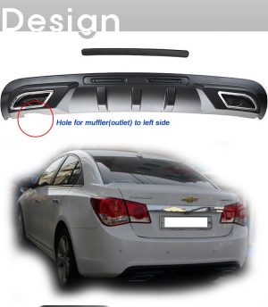Диффузор заднего бампера Chevrolet Cruze седан — изображение 3