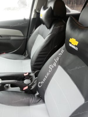 Чехлы черно-серые для Chevrolet Cruze — изображение 3